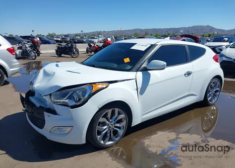 2014 Hyundai Veloster Re:flex W/Black из США, поврежденный, VIN KMHTC6AD4EU213537